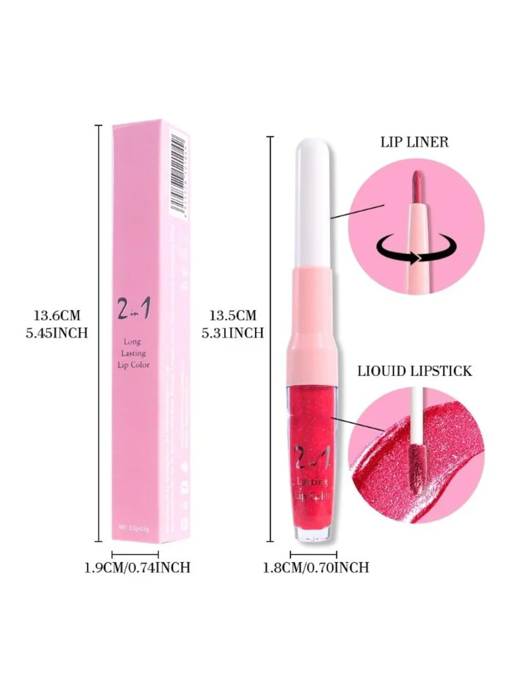 Women 18# Crushed Ruby Red-Metallic Glitter Liquid Lipstick lippies Lip Gloss
